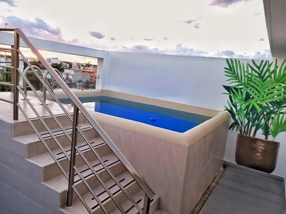 Top Vip! Pent-House With Your Private Pool & Chairs 2 Bedrooms 신데 델 카르멘 멕시코